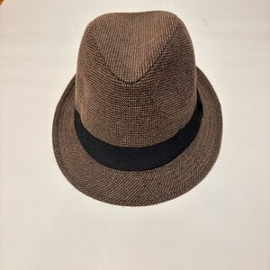 Brown Wool Blend Fedora